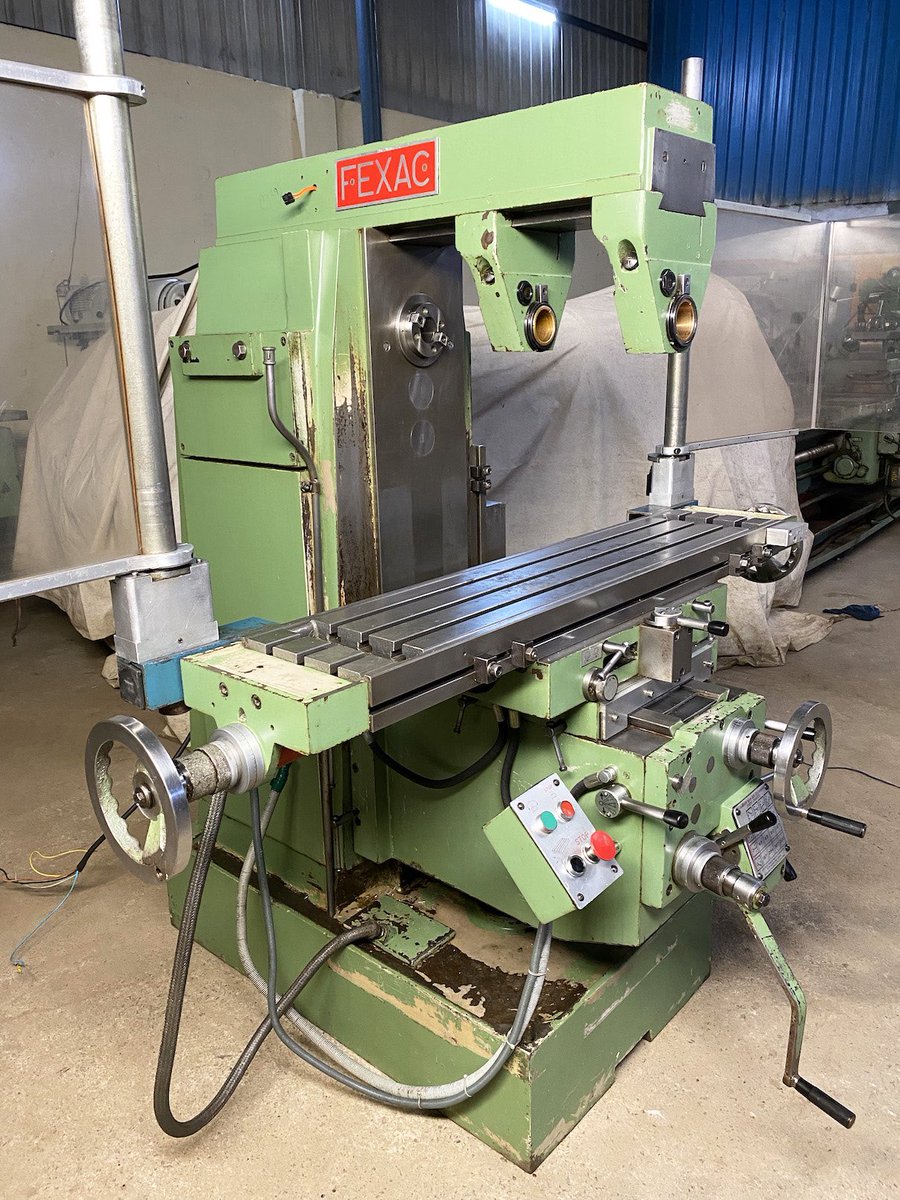 LibertyMetMach's tweet photo. Horizontal Milling Machine - FEXAC (Spain) - Table Size 1100 mm x 240 mm
#milling #millingmachine #millingmachines #horizontalmill #horizontalmilling #horizontalmillingmachine #universalmill #madeinspain #fexac #fexacmilling #manualmilling #millingcutter #millingtools https://t.co/sn49Qs8W2P
