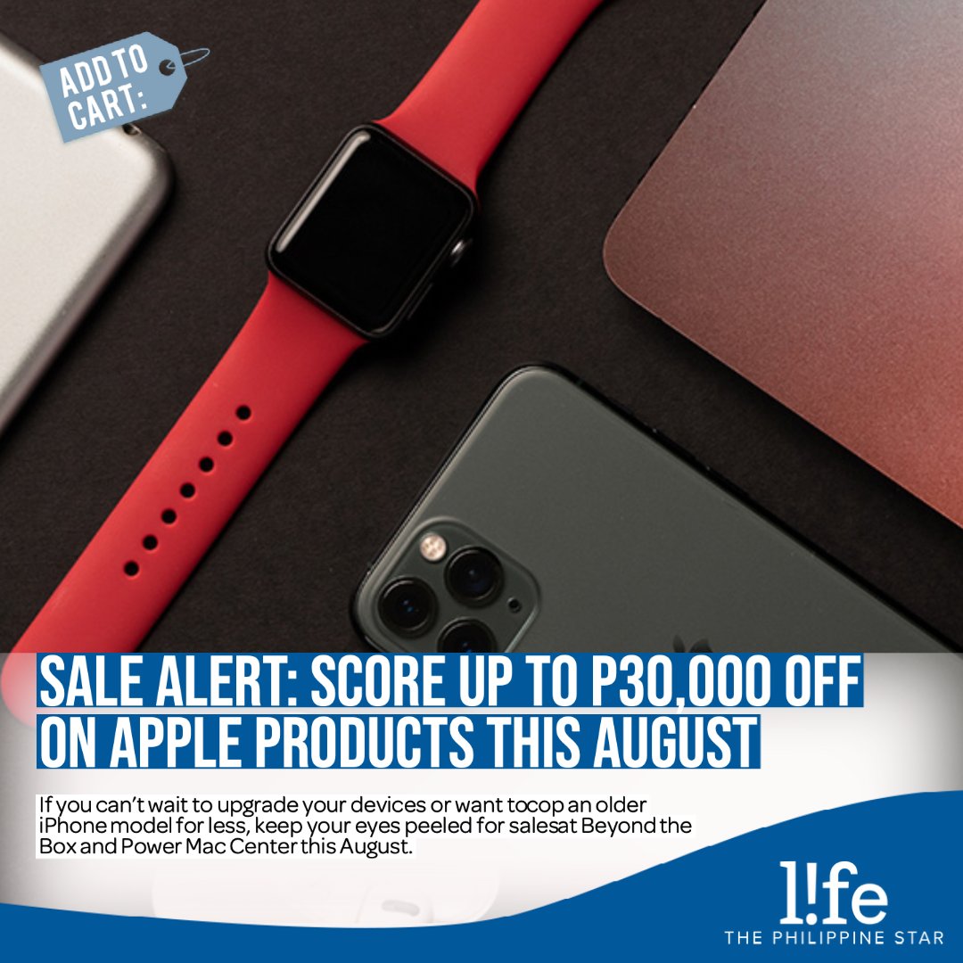 philstarlife's tweet photo. Want to finally switch to Apple? Check out these upcoming sales running until the end of the month. 📱
More details at https://t.co/7FAlfBHr5u.
#ApplePH https://t.co/52bwIRahVJ