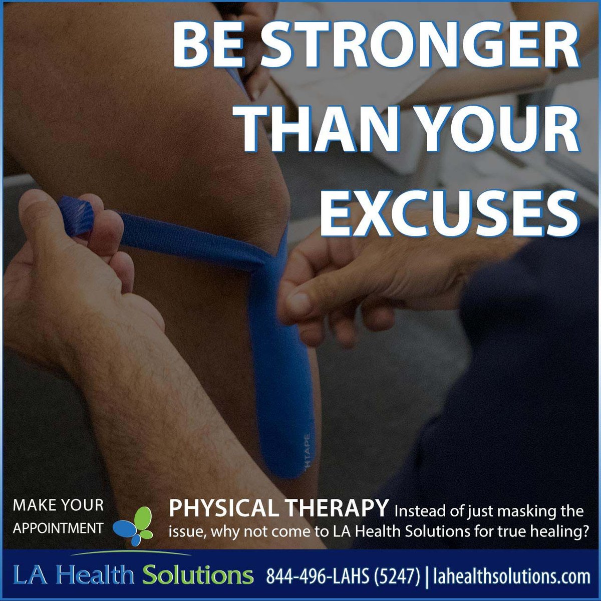 LAHSolutions_1's tweet photo. Be Stronger Than You Excuses!

Call the LA Health Solutions' Team Today! 
Phone Number: 844-496-LAHS (5247)

#lahealthsolutions https://t.co/xdrQYUOJpe