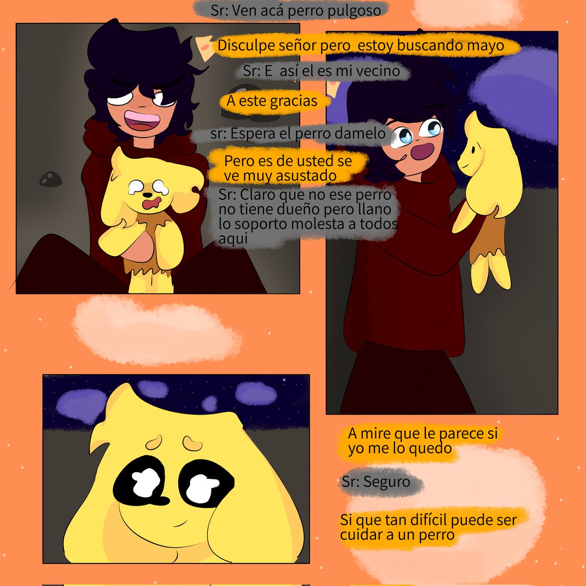 🌎 Amor entre mundos 🌍
🫧 Prólogo 3/5 Mundo medieval 🫧
Que tan difícil es criar y cuidar a un perro no creo que una cosa tan pequeña Aga tanto daño no?
#COMPaS