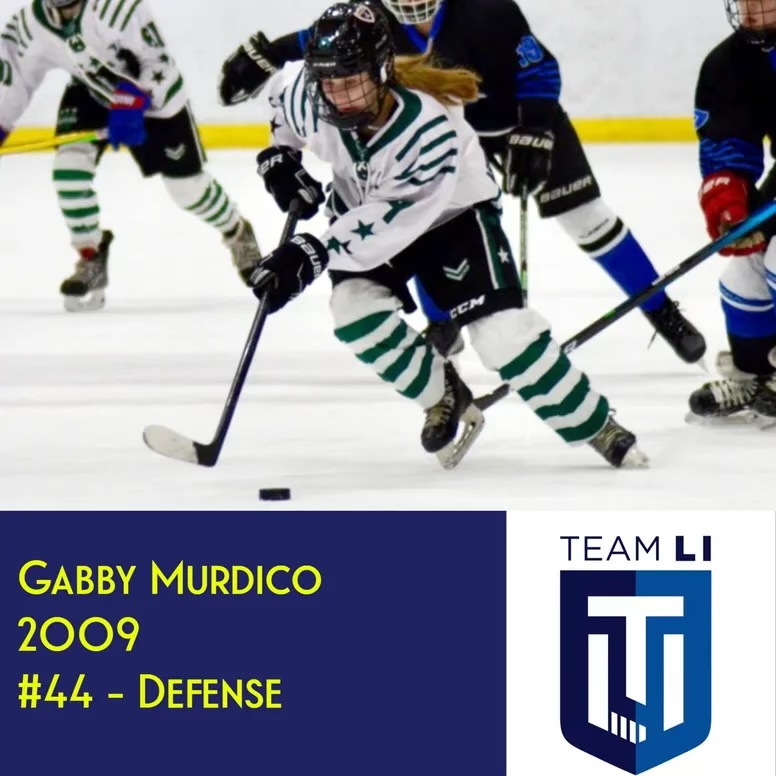tli_team's tweet photo. Team Long Island is excited to welcome Gabby Murdico to our 14U Tier l team for the 22-23 season. Gabby comes to TLI from the CP Dynamo 09Tier l team. Gabby has the ability to play forward or defense. Gabby’s ability to play both positions will be an offensive threat #LGTLI14UT1 https://t.co/qii1PCXIeS