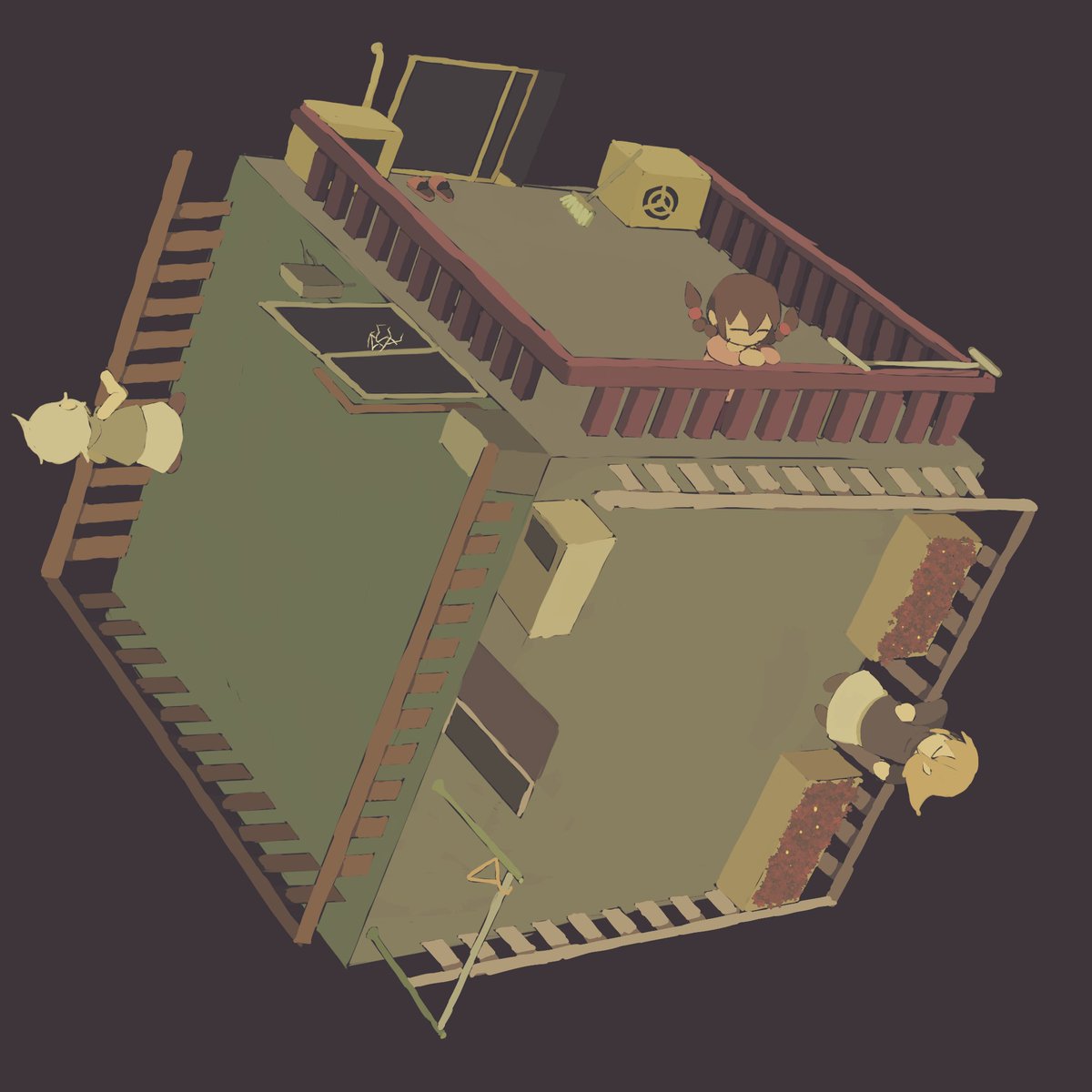 staticeventt's tweet photo. inside/outside #yumenikki #dotflow #yume2kki https://t.co/MZki6Y4eWv