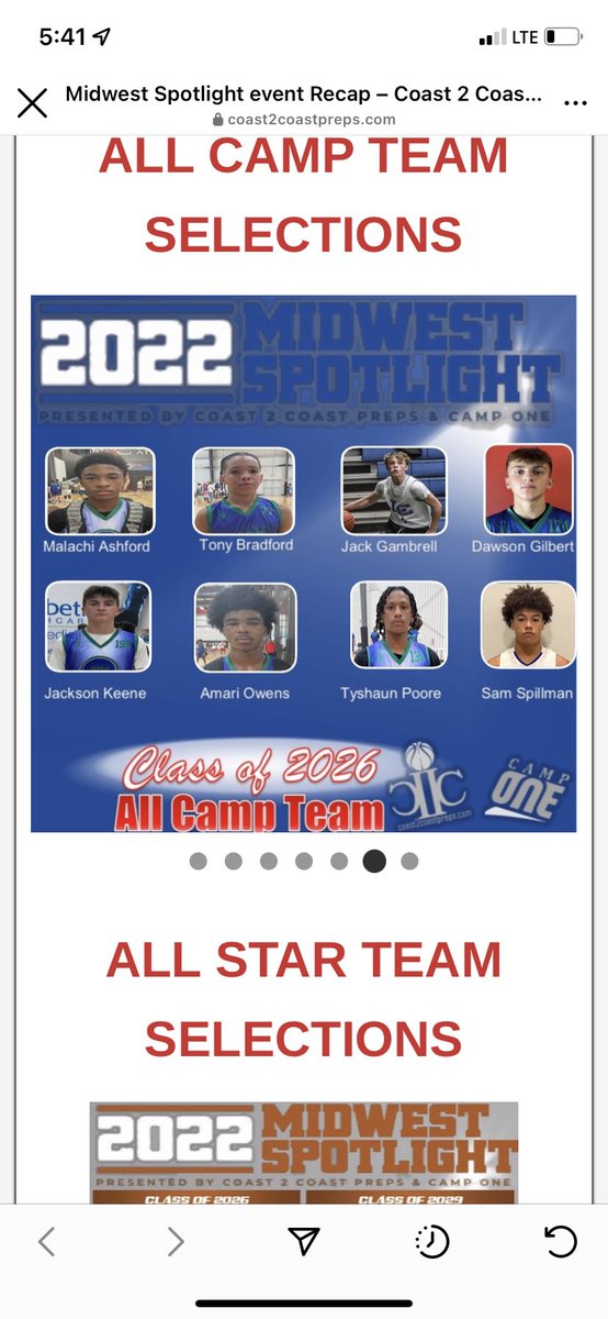 Selected for all camp team at <a href="/the_camp_one/">Camp One</a> @c2cpreps_