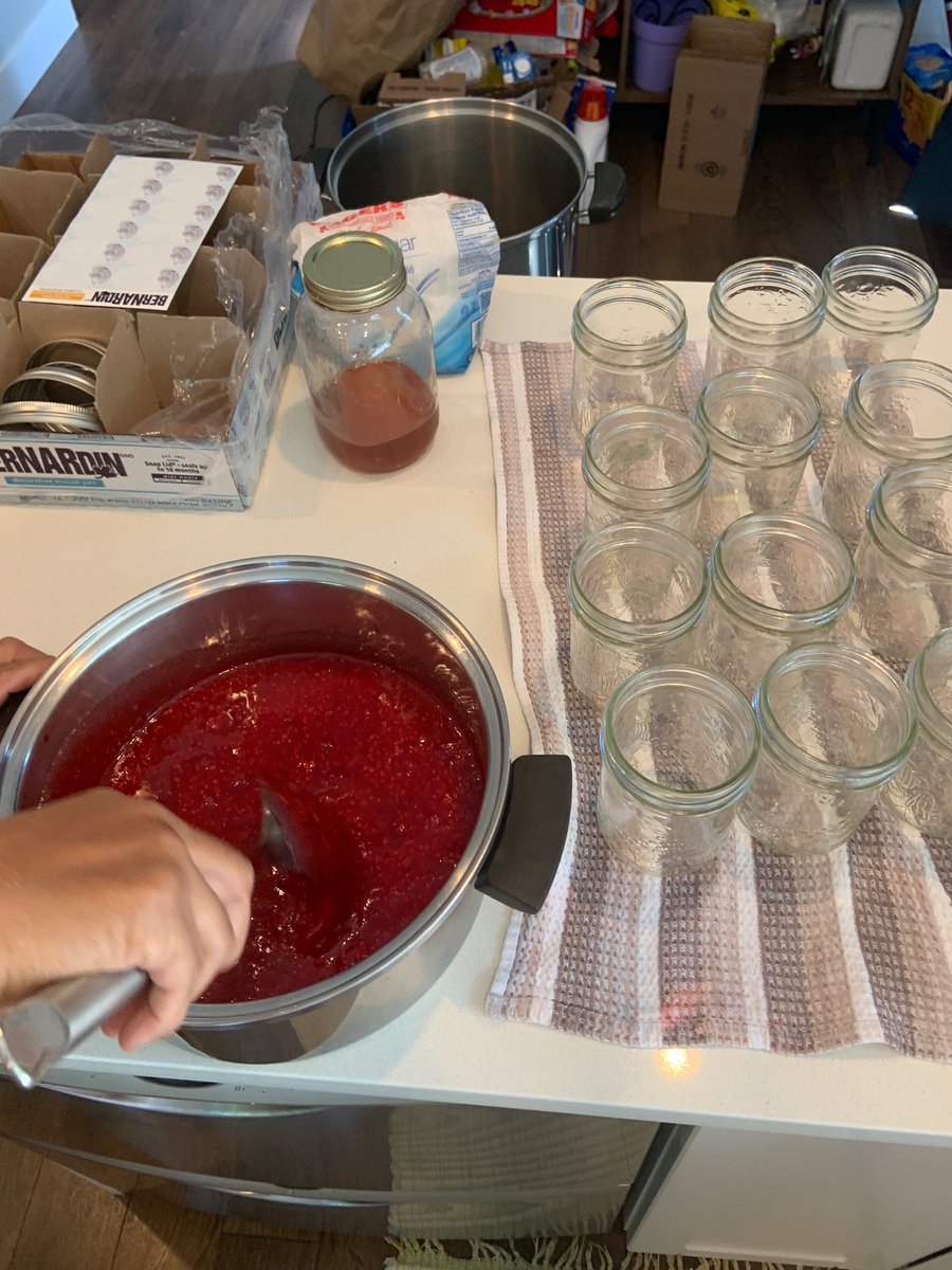 MarlaMarie14's tweet photo. Second session of learning to can with Mrs. Prium!!! I love learning these new skills and I’m now getting the hang of it 🍓🫐 #jam #canning #straberry #blueberry #Raspberry #blackberry https://t.co/niL75Nyr8n