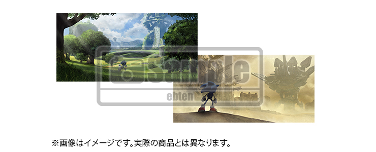 Here's a look at the Japanese "DX set" for #SonicFrontiers. Postcards, stickers, y'know.   #SonicNews 