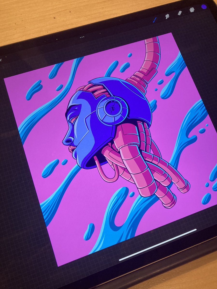 A little illustration for tonight 😌
Have a electric dream 😴