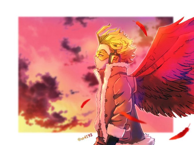 頑張ったのでホークス単体で(*'ω`*) #MHA #ヒロアカ #ホークス 