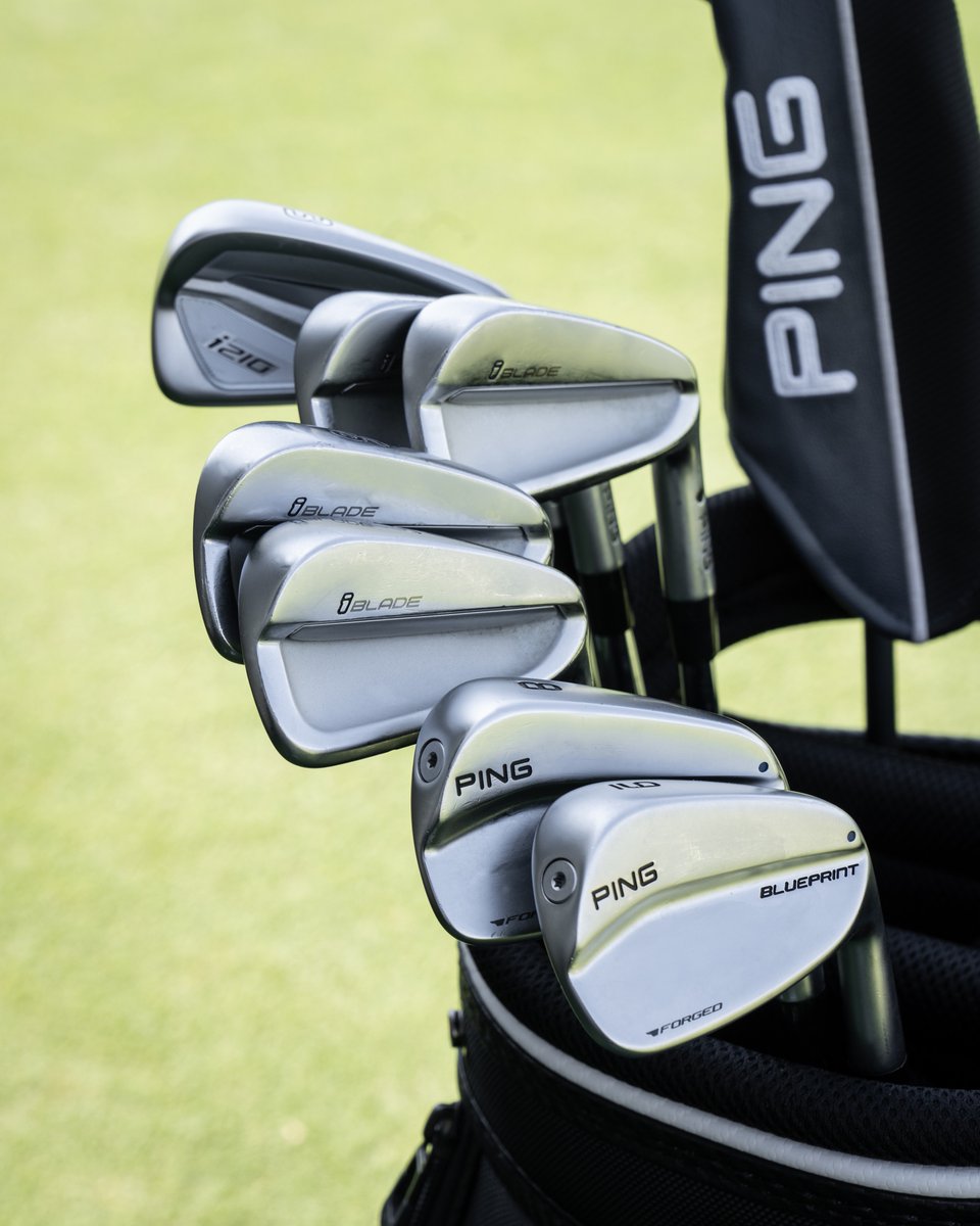 PingTour's tweet photo. 3 iron models, 1 bag. 🤯 @SRTheegala relies on an #i210 3-iron, #iBlade 4-7, and #Blueprint 8-9 irons. https://t.co/ZOx5dv9hIe