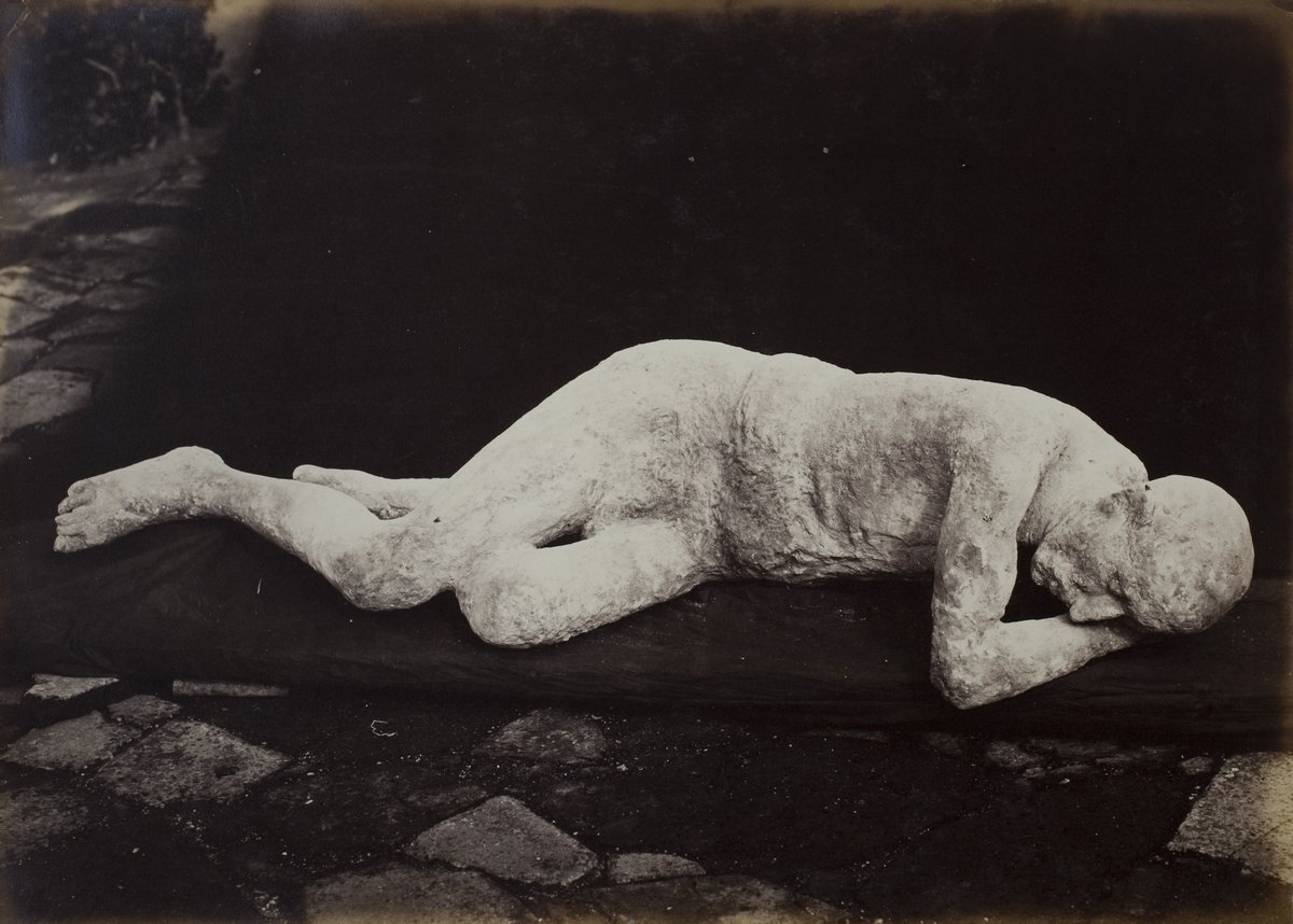 Giorgio Sommer, Body Cast from Pompeii, 1880 #giorgiosommer #museumarchive artic.edu/artworks/21067…