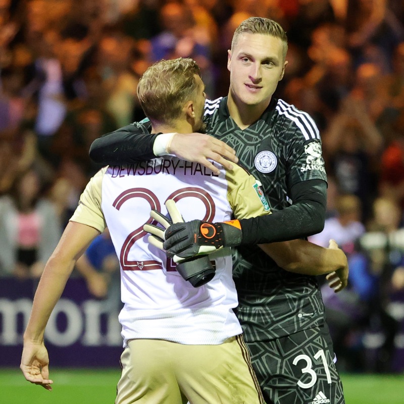 LCFC's tweet photo. The match report as the Foxes progress in the #CarabaoCup following a penalty shootout win in #SPTLEI 📰