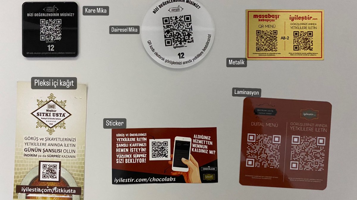 iyilestir's tweet photo. Türkiye’nin en çok kullanılan geri bildirim platformunun bazı QR tasarımları 🤜🏻🤛🏻 https://t.co/1rAFEjxM1s