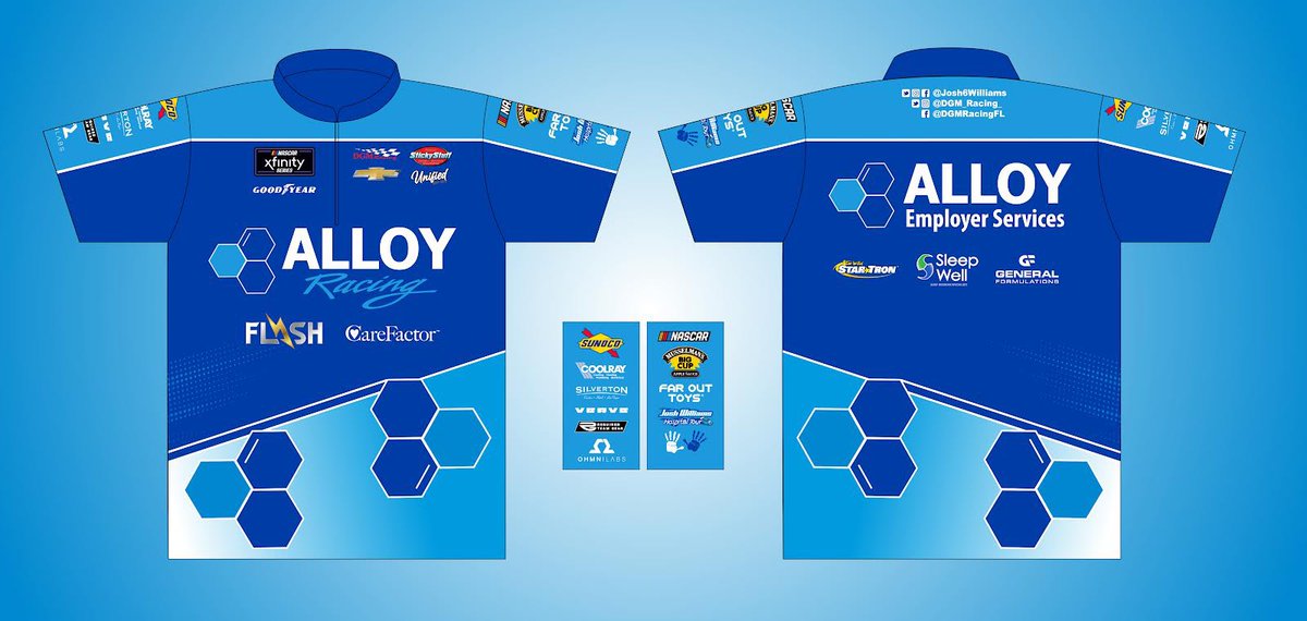 DGMRacingFL's tweet photo. 👕 Time for a #GIVEAWAY. Enter now for your chance to win an @AlloyEmployer crew shirt from Unified Athletic Wear!
1️⃣ Like and Retweet this tweet
2️⃣ Follow @dgm_racing_, @Josh6williams, and @UnifiedAW
3️⃣ Tag a friend 👯♀️
#StrongerByDesign | #JWReturns | #NASCAR https://t.co/fecEHowj3B