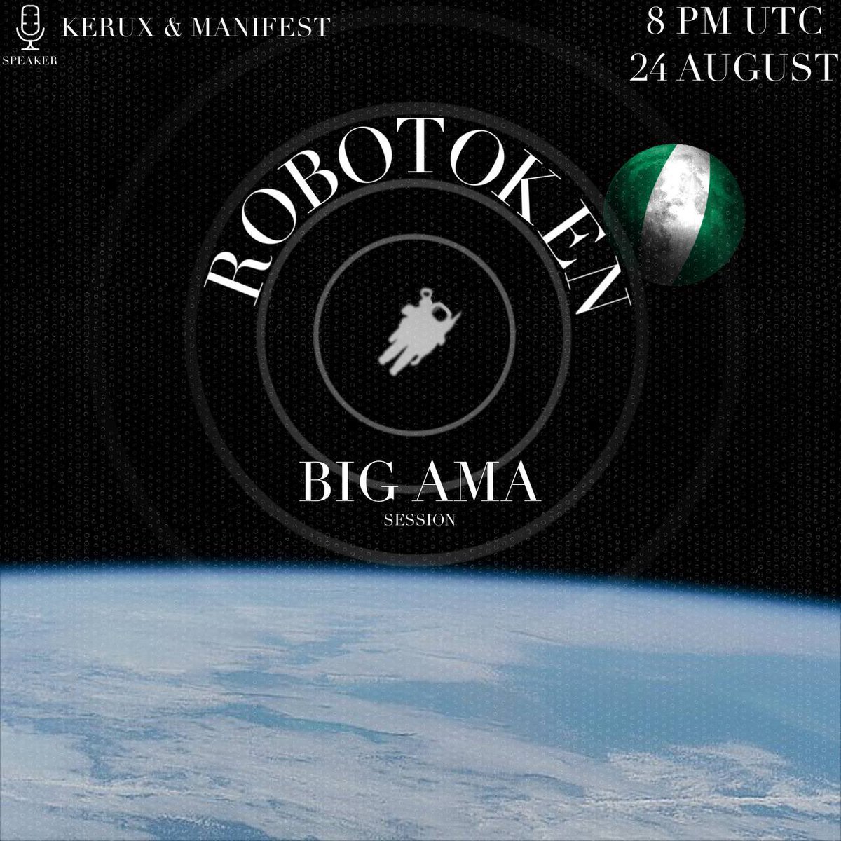 📌#ROBOAMASESSION📌

☄️ Experience the ROBOTOKEN atmosphere ☄️
🚀 Space is waiting for us 🧑‍🚀
🎙 Talk about the future✨
🔥 Special guests: @Kerux_api <a href="/thevaluegiver/">THEREALKINGMANIFEST</a>                                                                 #Robotoken #NFT #XÆA12 x.com/i/spaces/1djxX…