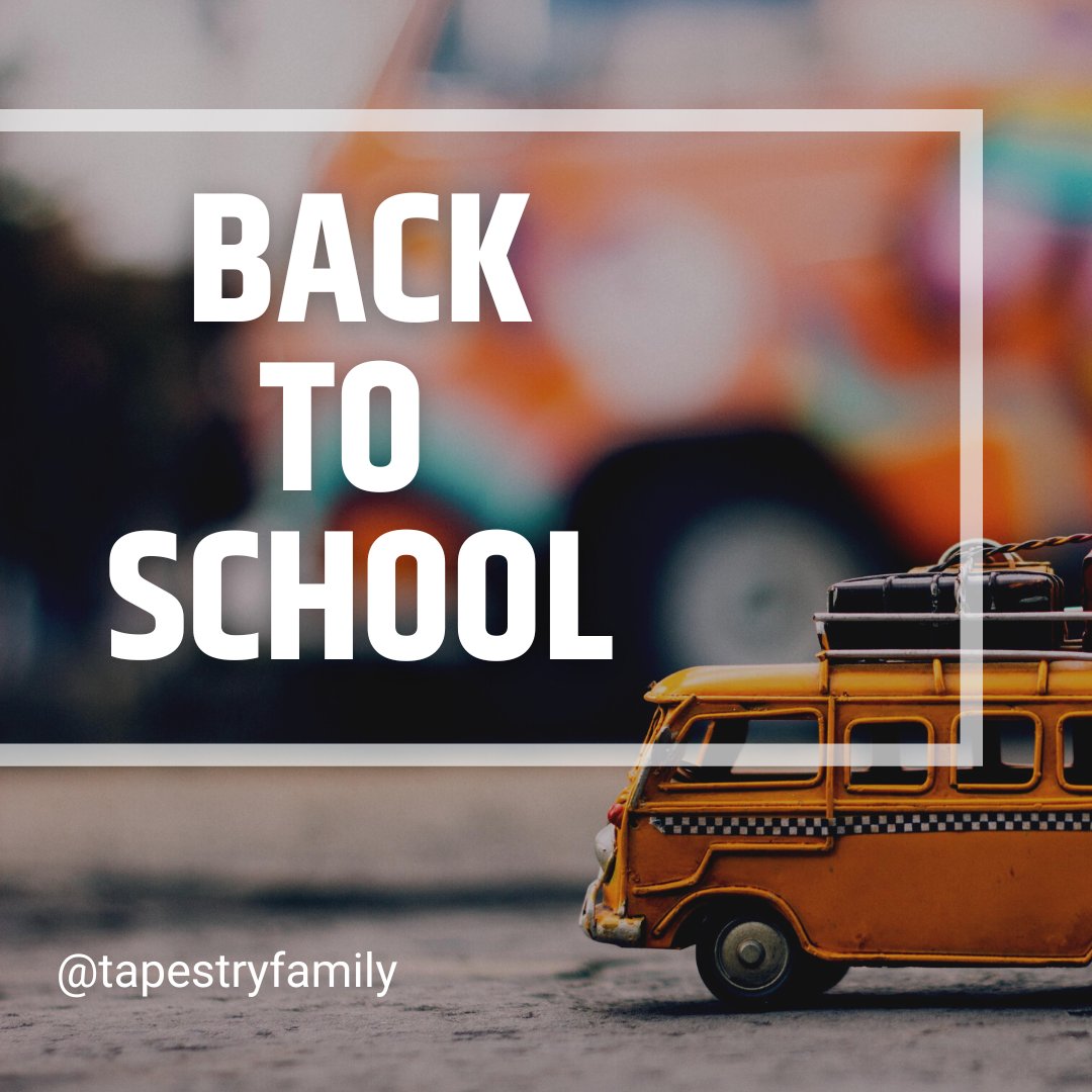 TapestryFamily's tweet photo. Back to School: Resources and Support - Join us TONIGHT at 7pm central https://t.co/1yCGWWSkzW https://t.co/IYjAbIAhmd https://t.co/bZFrJlc0R9