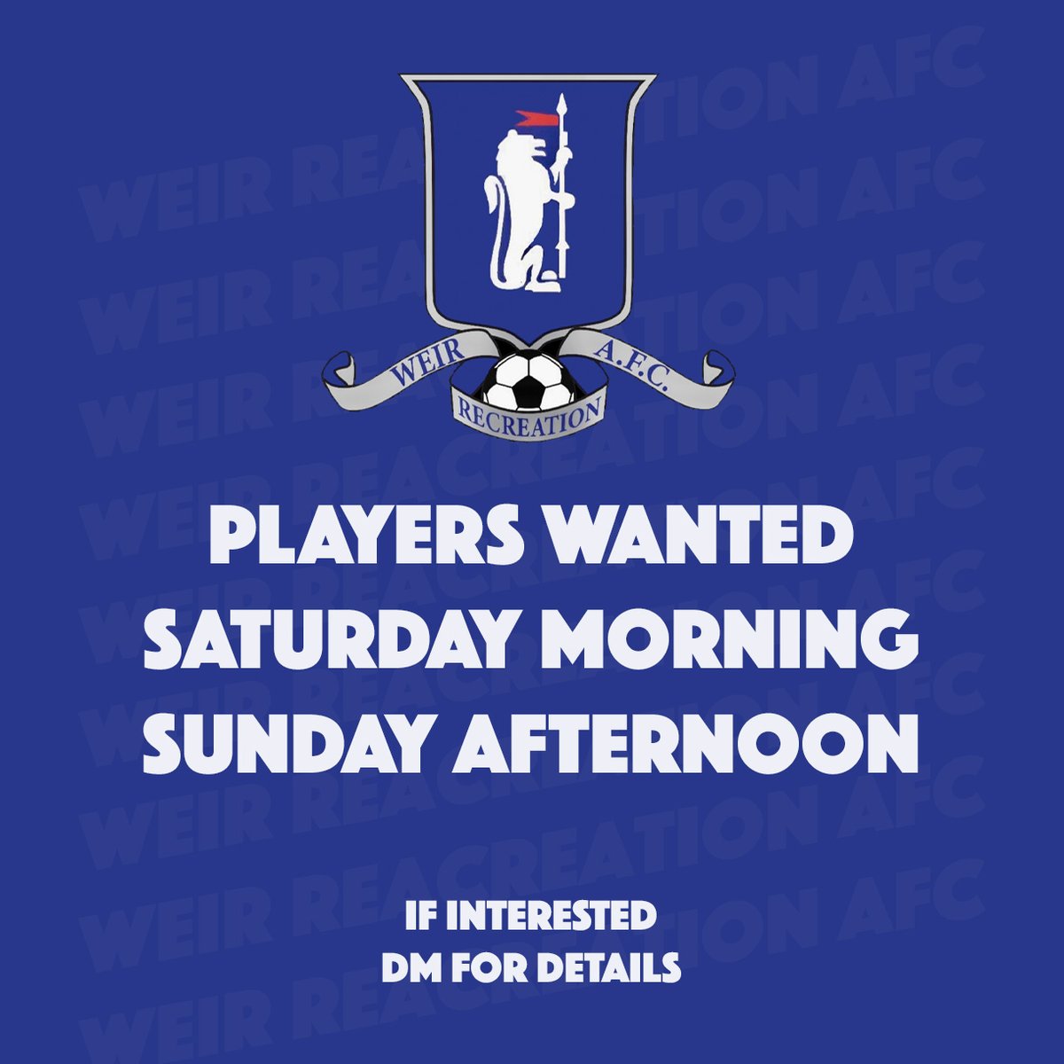 Weir Recreation AFC tweet media