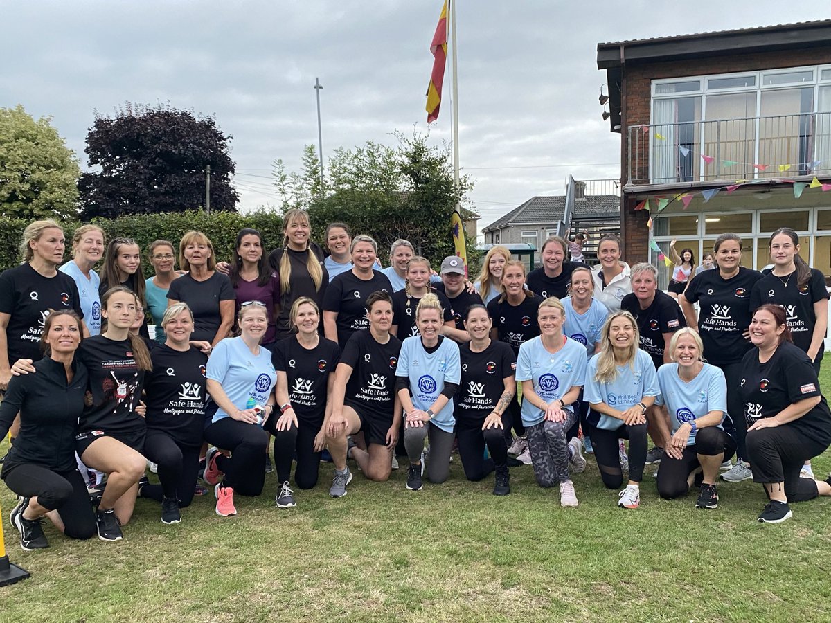 FugettesNewport's tweet photo. Thank you for having us @Croesycc Mother Cluckers 🐔 - two fantastic games of softball🏏Runs, wickets, laughs and friendship 💙 Thoroughly enjoyable evening 🍺🍷 Diolch #WomensCricket https://t.co/mK5jUT2aOU