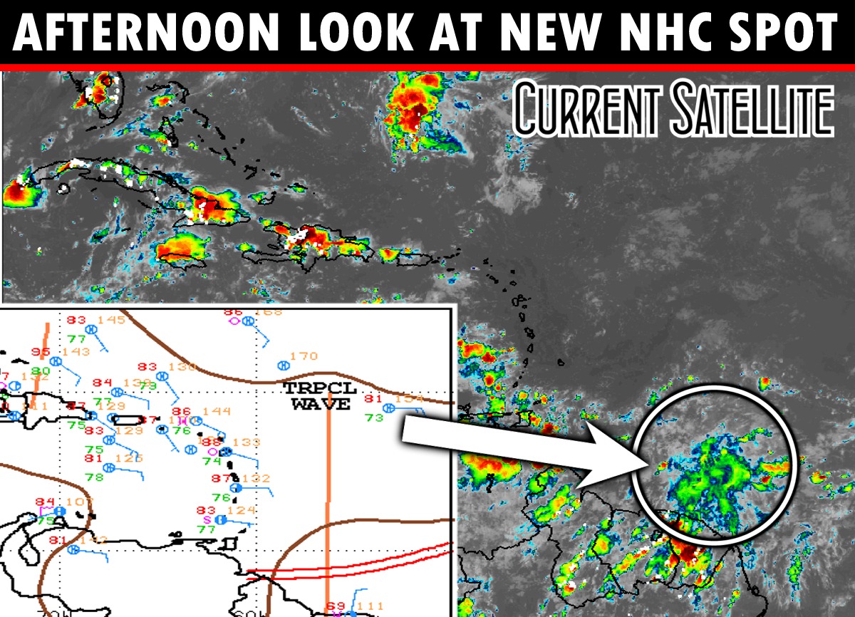 Mike's Weather Page on Twitter "Current look at the new NHC spot to