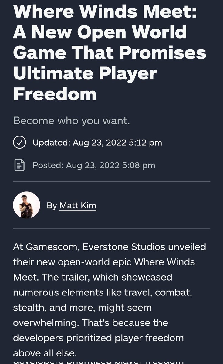 Durrtydoesit's tweet photo. I stand corrected....sounds like #WhereWindsMeet is doing PLENTY to differentiate itself from #GhostOfTsushima!!!! Im hypedt, theres a 5 minute extended gameplay trailer Im finna peep too!!! Shoutout to @Blackimmortal0 for the heads up!!!! https://t.co/Y51qWaYzii