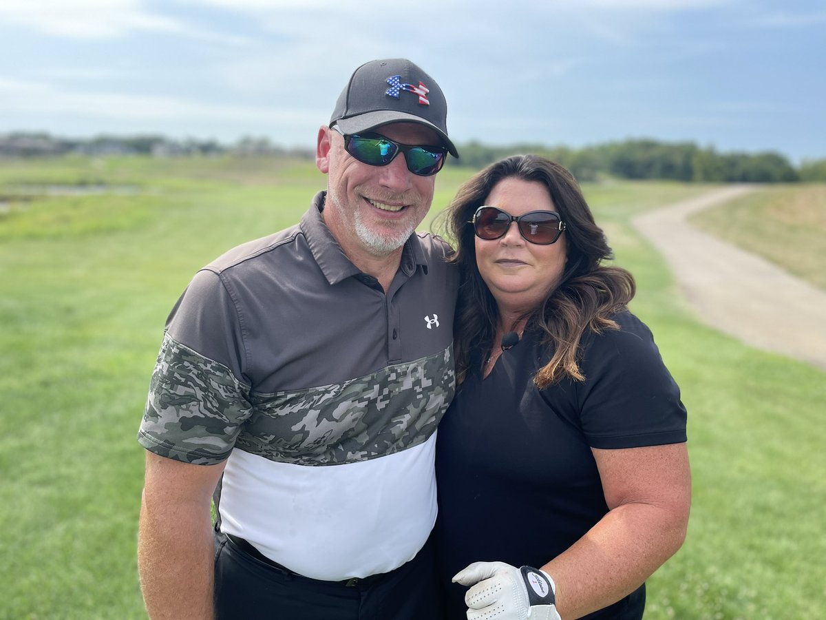 ejohnsonNEWS's tweet photo. The story of golf &amp; love. Stay tuned, these two are about to accomplish something amazing on Sept 4th in Jasper County. Thx to @Darandar80 for capturing todays story @WHO13news. https://t.co/UU7LG406na