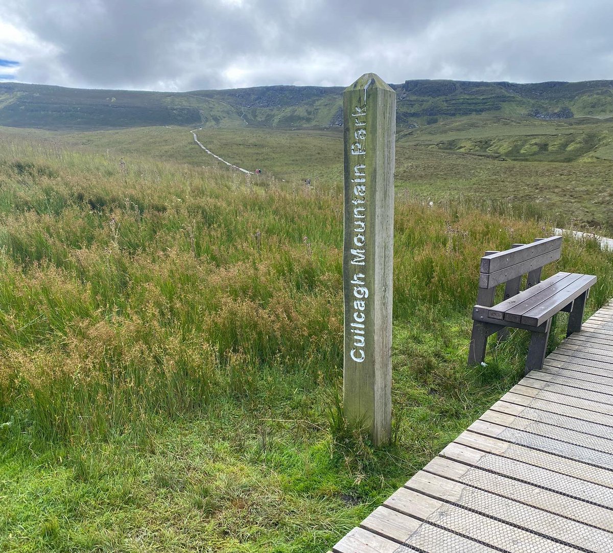 cahdaly's tweet photo. A beautiful day on the #stairwaytoheaven on #cuilcaghmountain in the stunning #fermanagh learning about #bogrestoration with @UlsterWildlife https://t.co/H1j7dkaVPn