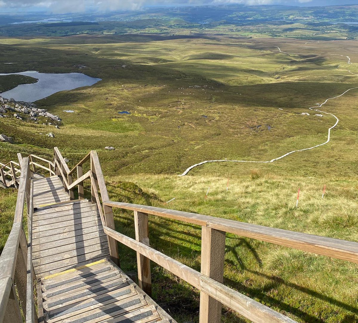 cahdaly's tweet photo. A beautiful day on the #stairwaytoheaven on #cuilcaghmountain in the stunning #fermanagh learning about #bogrestoration with @UlsterWildlife https://t.co/H1j7dkaVPn