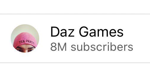 Thank you ❤️ 8 million. Can’t tell you how much it means