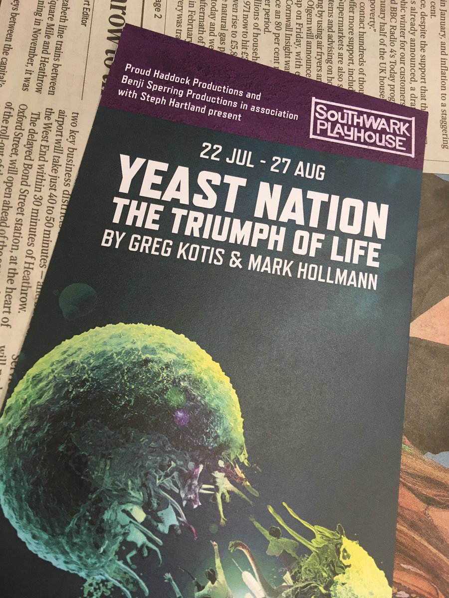Absolutely LOVED 💖🎭<a href="/YeastNationUK/">Yeast Nation</a> the musical 🎶 tonight, <a href="/swkplay/">Southwark Playhouse</a> . Amazing cast, fantastic new writing - a wonderful and at some points awesomely bonkers production. Do go see! ✨✨✨✨✨✨