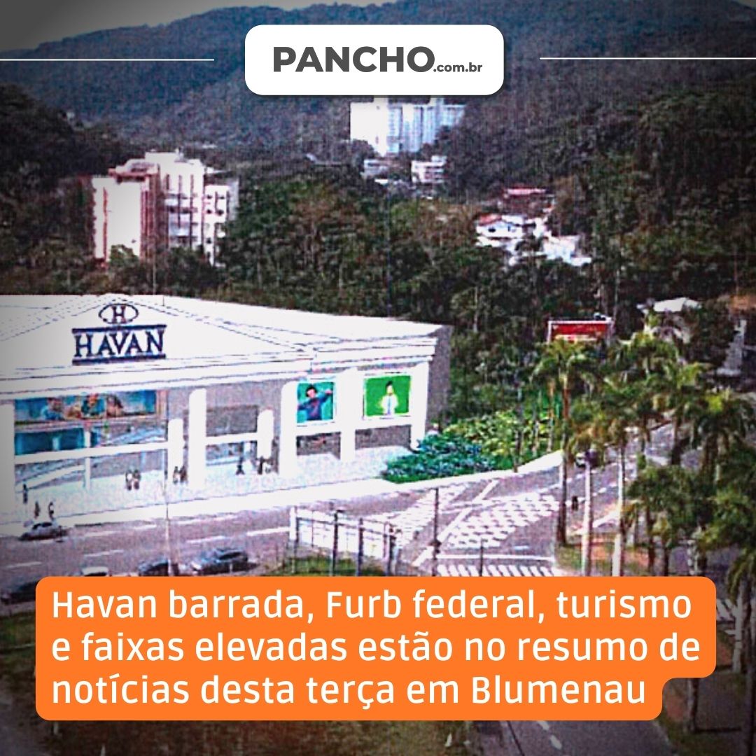 panchocombr's tweet photo. Havan suspensa, Furb federal, turismo e faixas elevadas estão no resumo de notícias desta terça em Blumenau
Leia em >>> https://t.co/AaMimvlgua
#ANIVERSÁRIO #BLUMENAU #CENTROHISTÓRICO #EDUCAÇÃO #ELEIÇÕES #ENTREVISTA #EVANDRODEASSIS #FAIXAELEVADA #FURBFEDERAL #HAVAN https://t.co/NDwPNjCJdi