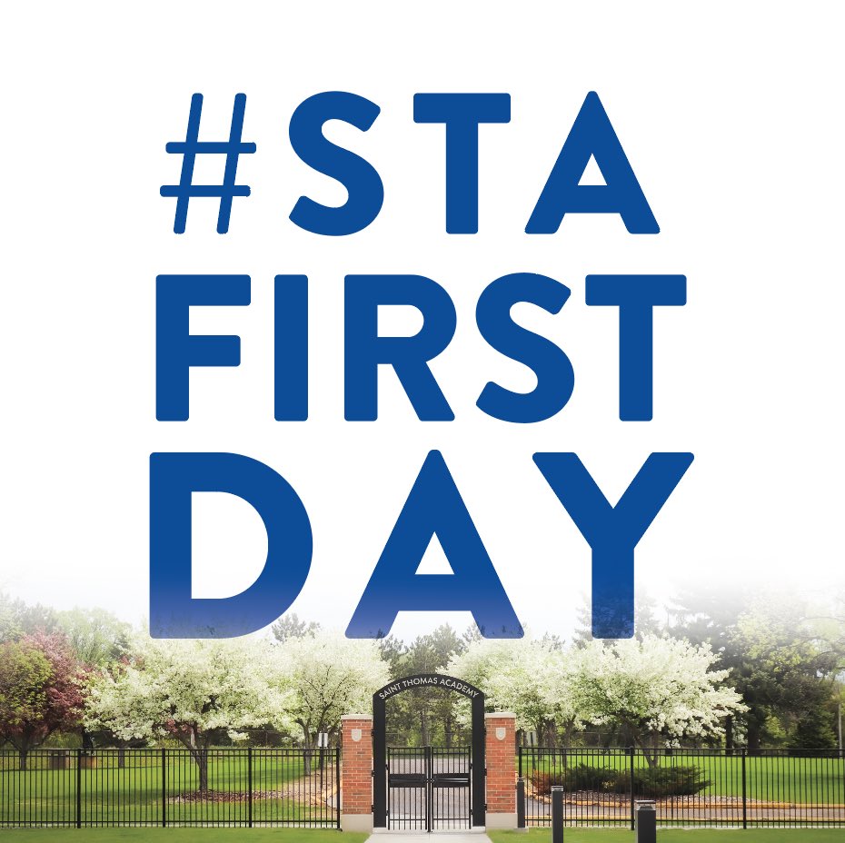 AllThingsSTA's tweet photo. First day of school pics!Β Please share your sons first day of school photos on YOUR social media accounts and tag us or check-in at Saint Thomas Academy. You can also use the hashtag #STAFIRSTDAY
Looking forward to seeing all of your boys tomorrow, ready for the first day! https://t.co/x6tidTbf78