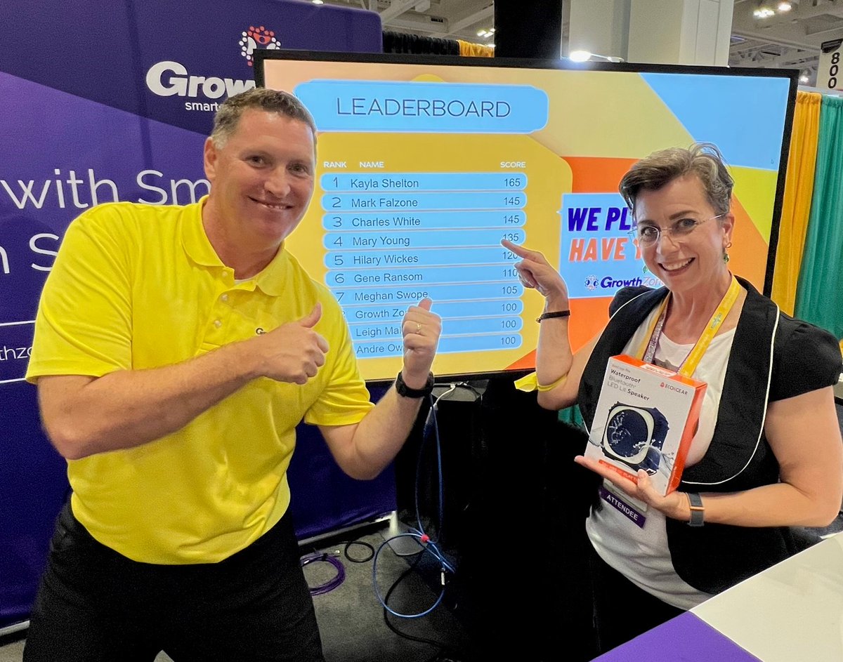 GrowthZoneAMS's tweet photo. We had a great time at the @ASAEannual Meeting & Exposition in Nashville! Here are a few of our trivia winners, thanks to all who stopped by to play! #SmarterAssociationSoftware #GrowthZoneAMS #GrowthZone https://t.co/pnpJq2MAS7