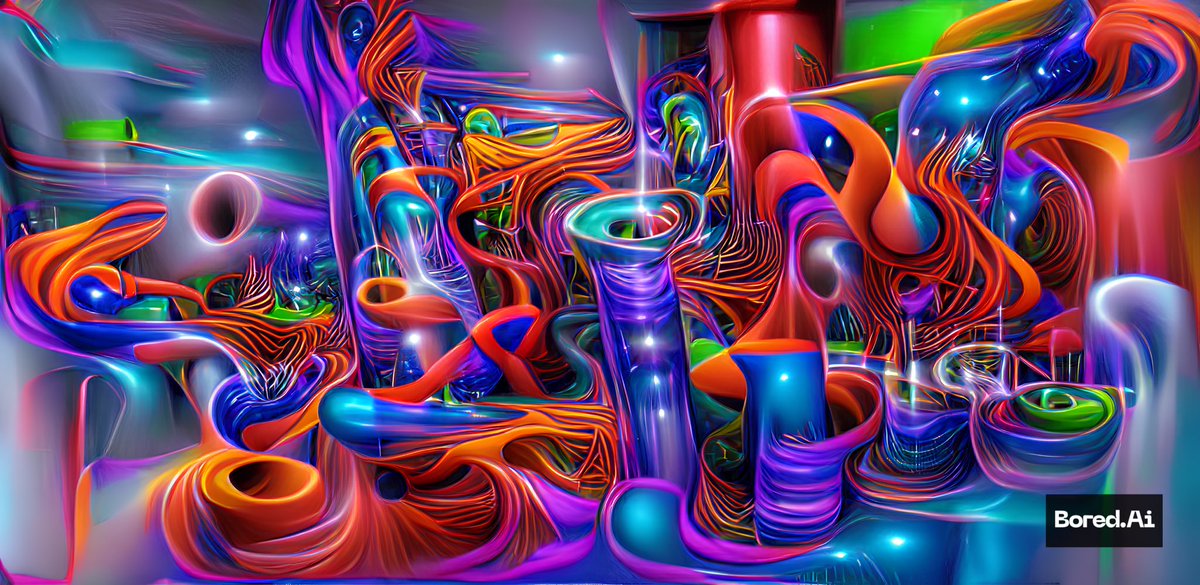 QDaddyPuffin's tweet image. Maybe I should mint this?  @officialboredAi #nft #giveaway #Mathmatical #twitch #retweet #fortnite #colors #AiArt #DigitalArt