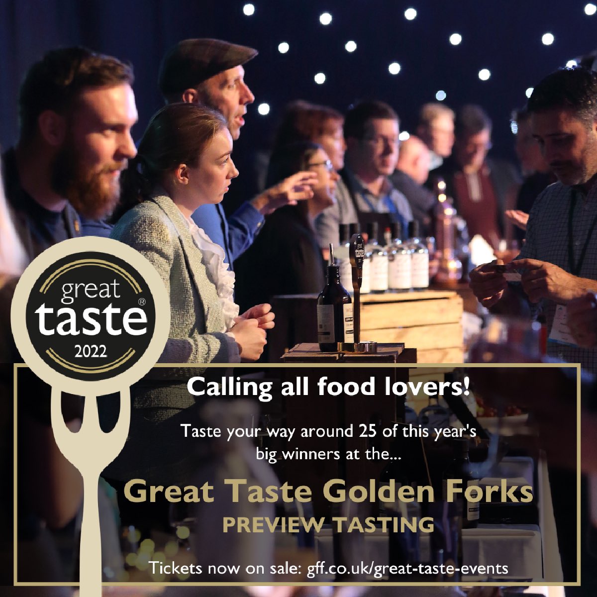 Want to taste some of the best food and drink from <a href="/guildoffinefood/">Guild of Fine Food</a> #GreatTaste 2022, including our delicious 3-star award winning PURE ROYAL FILET? Tickets are on sale for the #GoldenForks tasting event on Monday 5 September at the magnificent Southwark Cathedral, London.