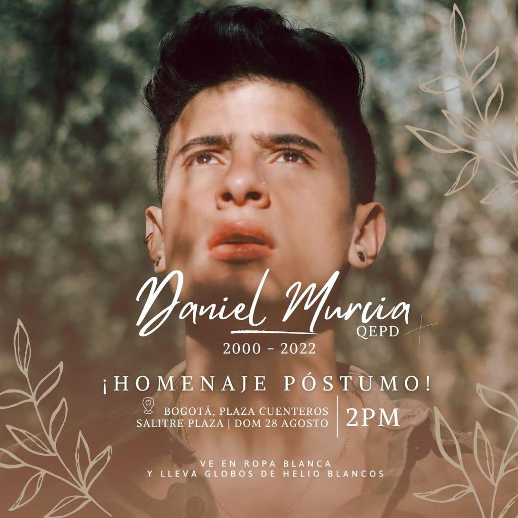Tendremos sus cenizas en Bogota y podremos darle un último adiós.
📍 PLAZA CUENTEROS
🙏🏻 28 de AGOSTO a las 2:00PM 
.
Ve en ropa blanca y con globos de helio blancos 🕊😭
.
Para cualquier duda puedes escribirnos a @johancolunga o @Soycristianf1 (estaremos atentos a cualquier duda)