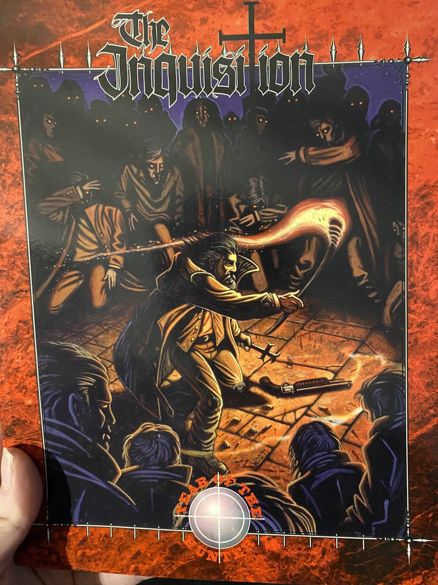 Vancitybynight's tweet photo. I see your Second Inquisition and raise you the First Inquisition.
#vampirethemasquerade #secondinquisition #worldofdarkness https://t.co/b9RNTvC6Fu