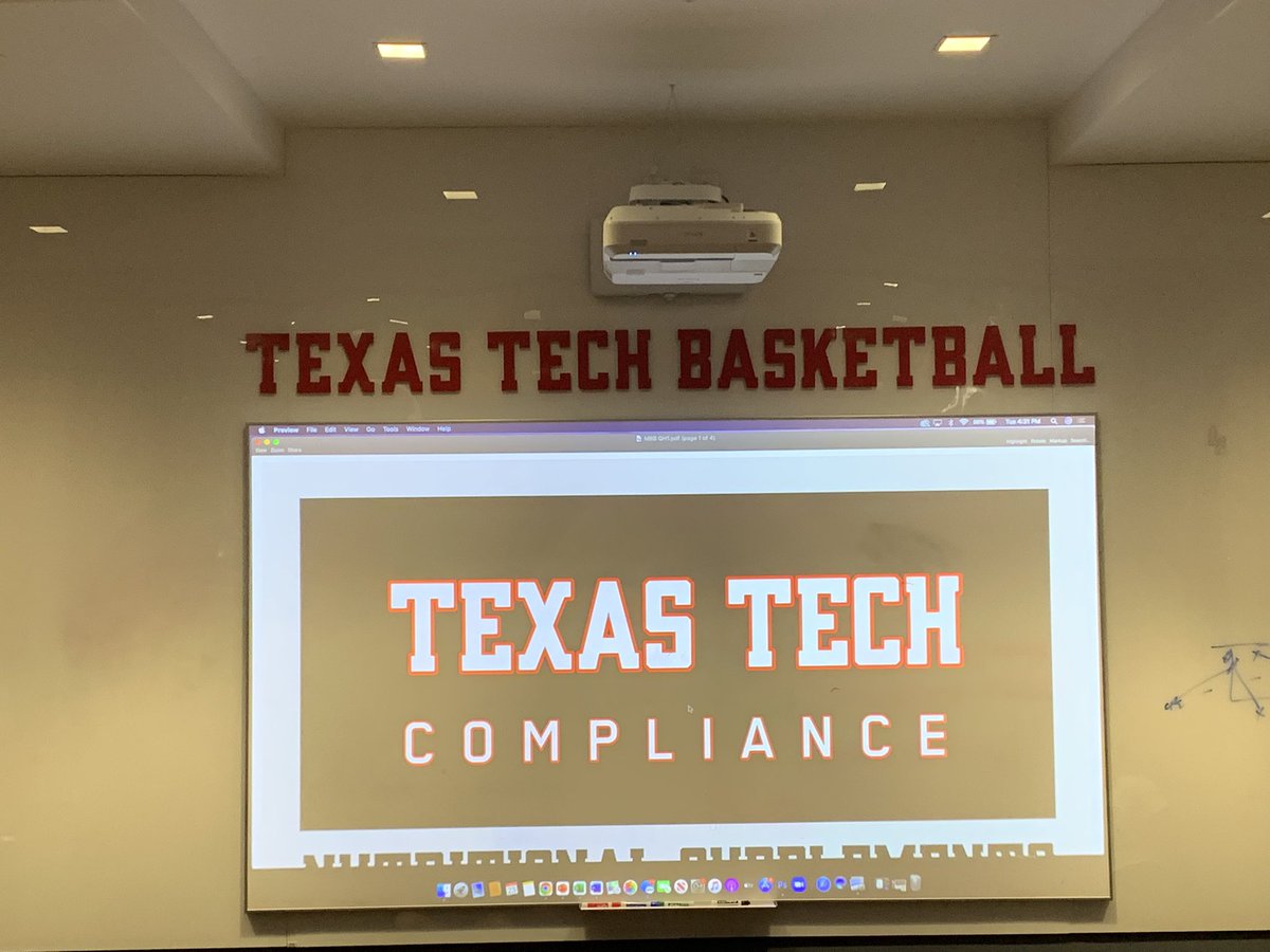 NCAA rules education with <a href="/TexasTechMBB/">Texas Tech Basketball</a> !