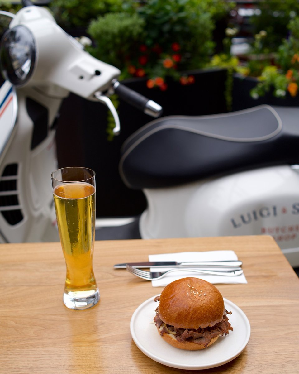 luigiandsons's tweet photo. Prime Rib Sandwich | Horseradish, mustard, crispy shallots &amp; pain au lait. 

#LuigiAndSons https://t.co/weMz6kVtZ6