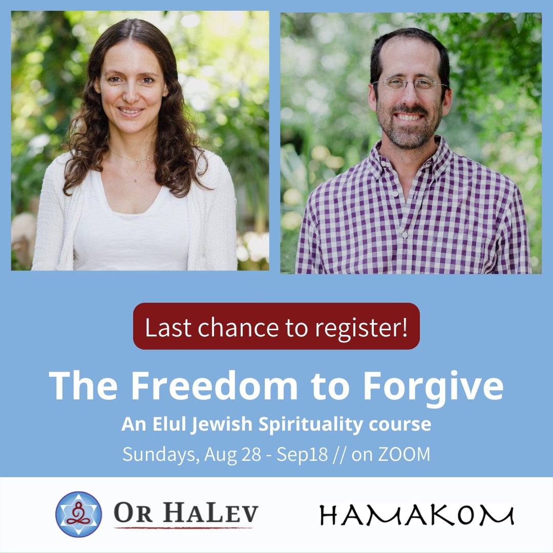 Forgiving is not indulging.
And much more on the topic.
Starting this sunday!
orhalev.net/the-freedom-to…