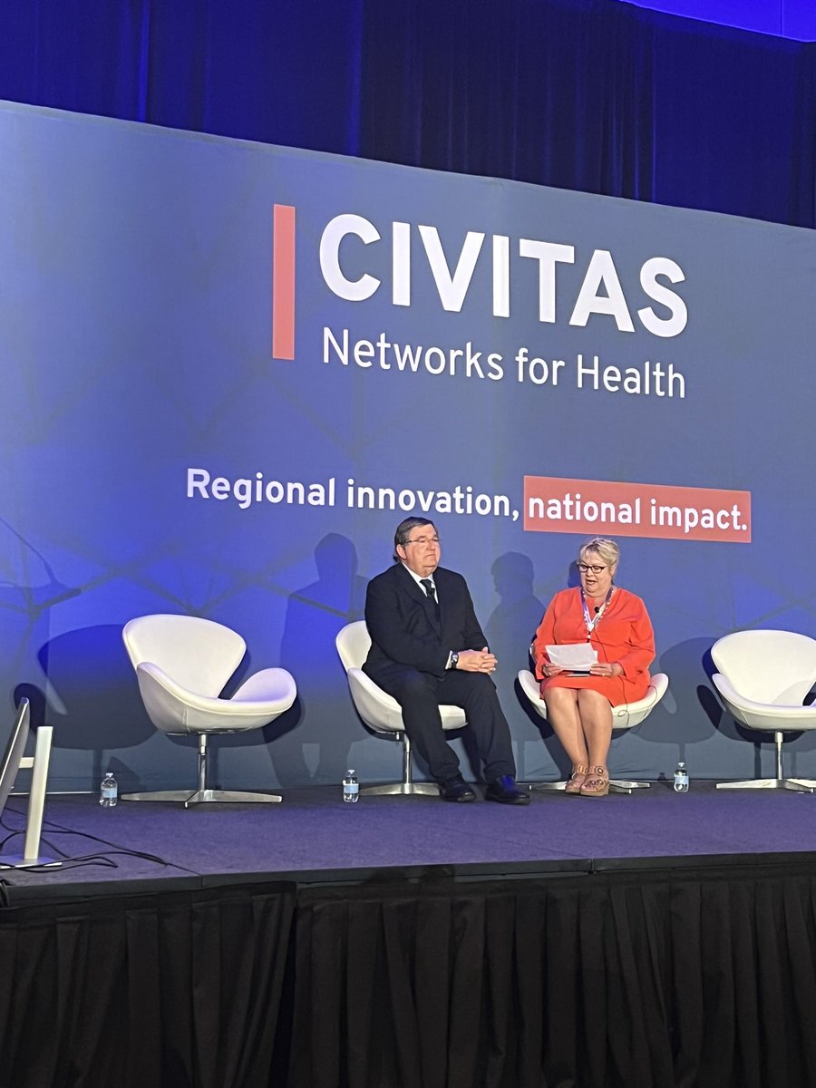 <a href="/KGLusk/">Katherine Lusk, MHSM, RHIA, FAHIMA</a> from member organization <a href="/THSA_HealthIT/">THSA_HealthIT</a> sits down with Congressman Burgess to ask important questions about info blocking, interoperability, and data exchange. #Together4Health2022 <a href="/DirectTrustorg/">DirectTrust</a>