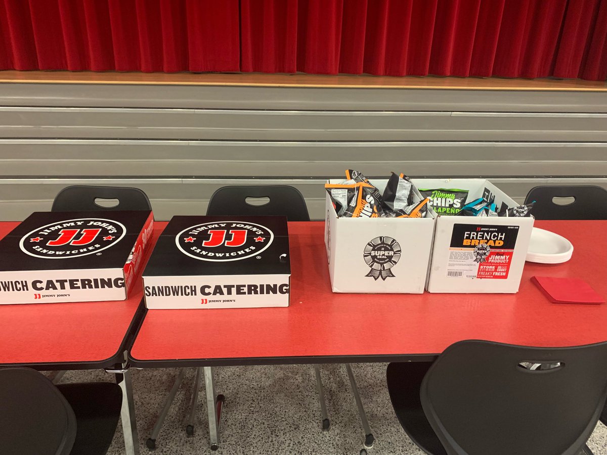 Thank you <a href="/jimmyjohns/">Jimmy John’s</a> Avon for our team dinner today for our first home match.