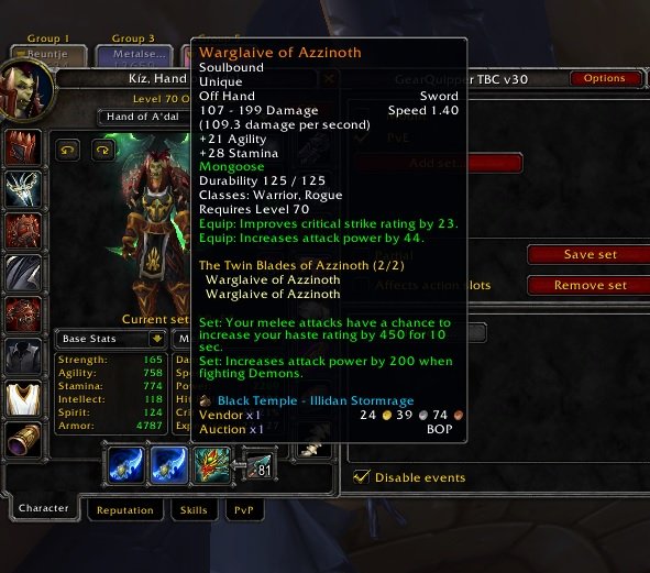 PhilyC90's tweet image. I am an emotional wreck right now! 2 months waiting for the Off-hand.

@Guzutv Yo, I got it bro!

Sorry to @EilisNiCholla for scaring the crap out of her with my NerdGasm.

#WoWTBC