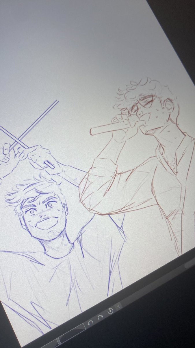 flavolight's tweet photo. I couldn’t go to the gig but I can draw it instead:)

#wip #LovejoyFirstGig https://t.co/ycvum6eLwg