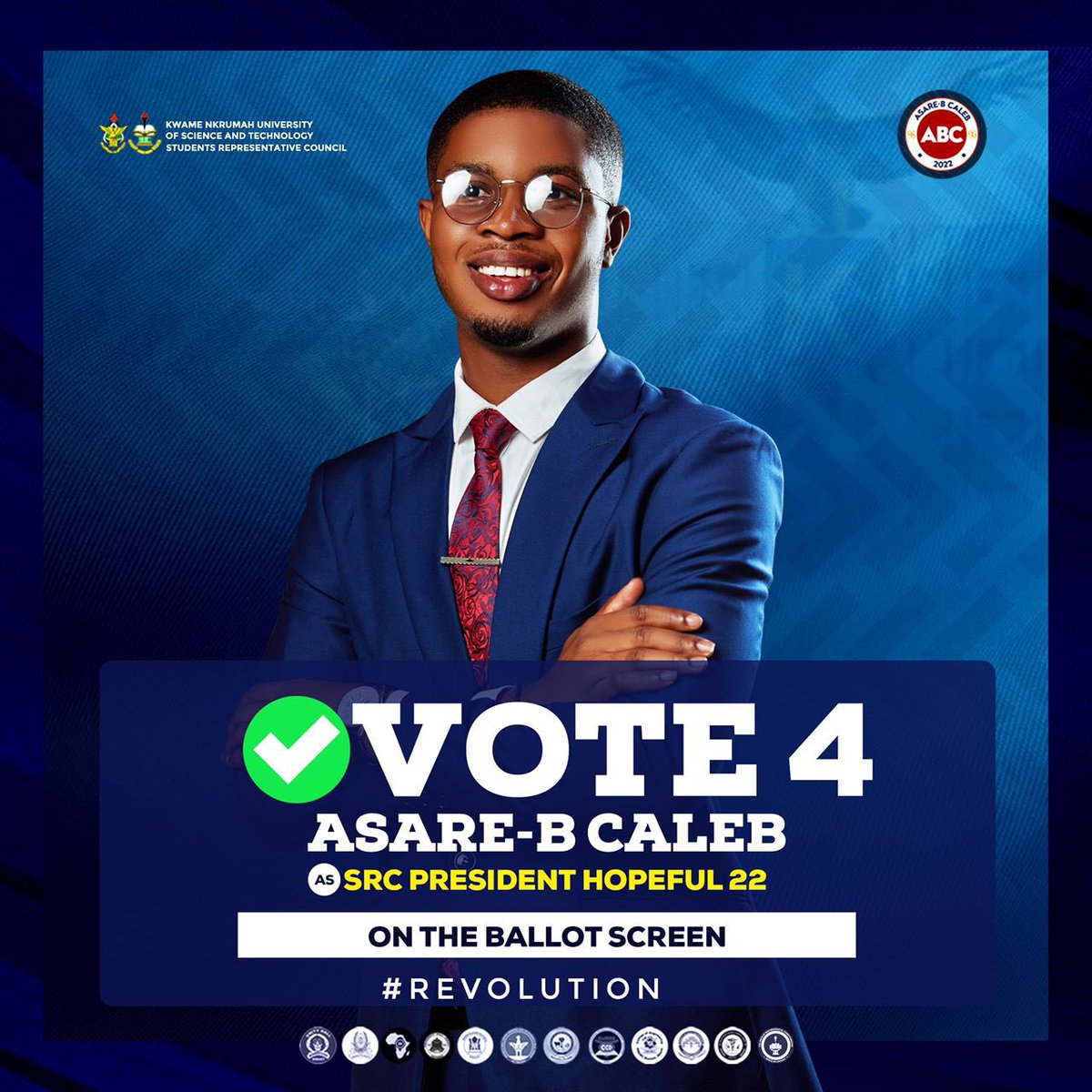 the_law_himself's tweet photo. Kindly vote Asare B Caleb (number 4 on the ballot screen) as your next @knust_src President. 
Thank you.🙏🏾❤️

#KNUSTDecides https://t.co/IcvPv7LtFW