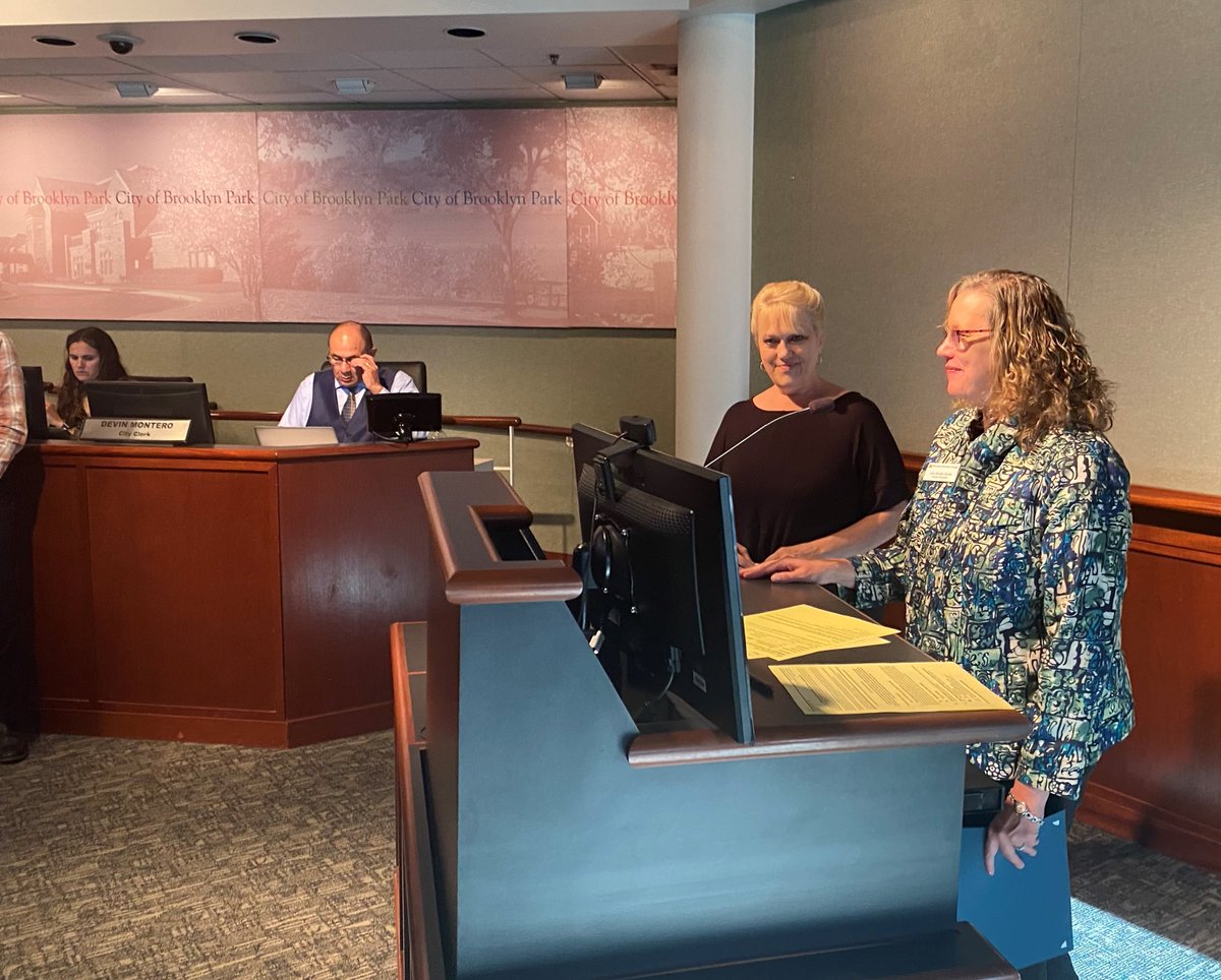 HennepinTech's tweet photo. THANK YOU @cityofbrooklynpark Last night, Mayor Lisa Jacobson proclaimed Sept. 1 as Hennepin Technical College Day for our 50th anniversary. Interim Pres. Joy Bodin thanked the city for its partnership. 
@minnstateedu #HTC50 #HTCproud #handsonlearning #technicaleduation https://t.co/c8I8W7M6pF