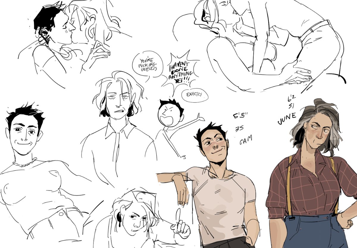 ocs who work together and hate each other but make out when they're 5 pints deep