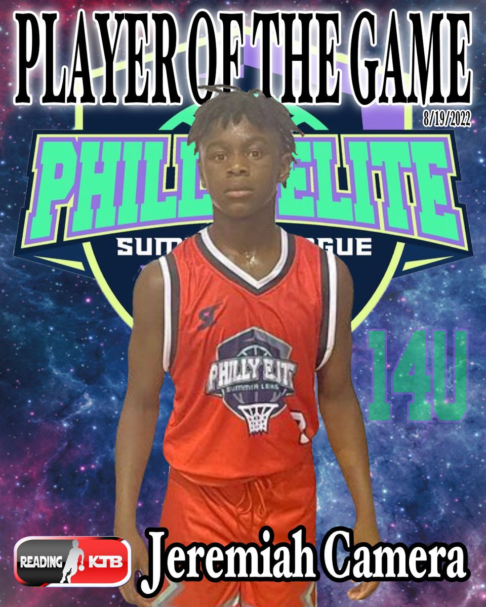 Plasta_Inc (@plasta_inc) on Twitter photo 8/19/2022 Philly Elite summer league 14U division PLAYER OF THE GAME <a href="/rdgyouthbball/">Reading KTB</a> Jeremiah Camera 8/19/2022 Philly Elite summer league 14U division PLAYER OF THE GAME <a href="/rdgyouthbball/">Reading KTB</a> Jeremiah Camera