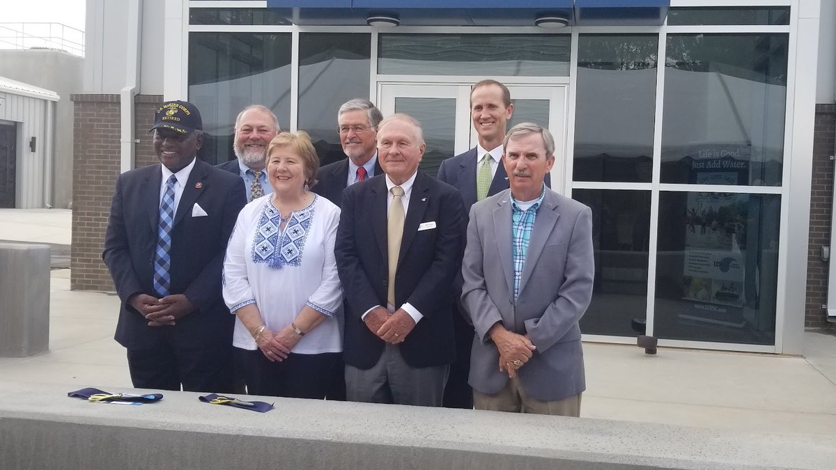 tenatthetop_sc's tweet photo. Congratulations to TATT partner the Laurens County Water & Sewer Commission for the ribbon cutting of their new water treatment facility on Lake Greenwood! #TenAtTheTop https://t.co/j0phJgM5Ay