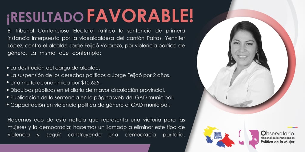 #SiTocanAUnaRespondemosTodas
Una buena noticia para todas las mujeres del Ecuador.