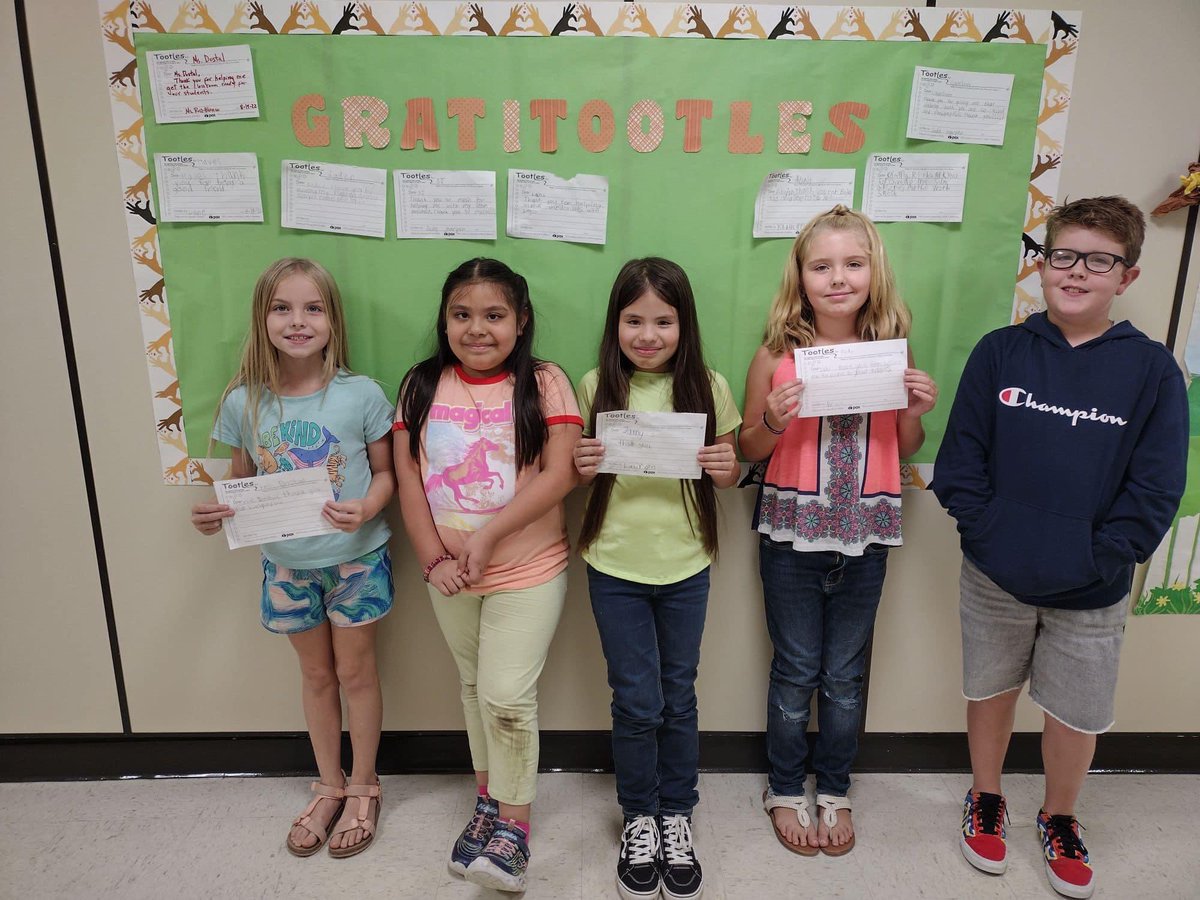 Mrs. Ruiz Blanco’s “Gratitootles” board is up and running and her students are so excited 🎉🤩 #PAXTools #Tootles #OKAWARE #oklaed