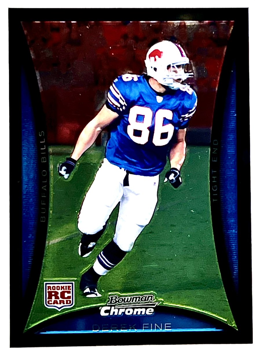 1MorePackCards's tweet photo. 2008 Bowman Chrome Derek Fine #RC @Topps #BillsMafia #BuffaloBills #Buffalo #NFL #Football #TradingCards #TheHobby #GoBills https://t.co/TrgJ3KYWDv