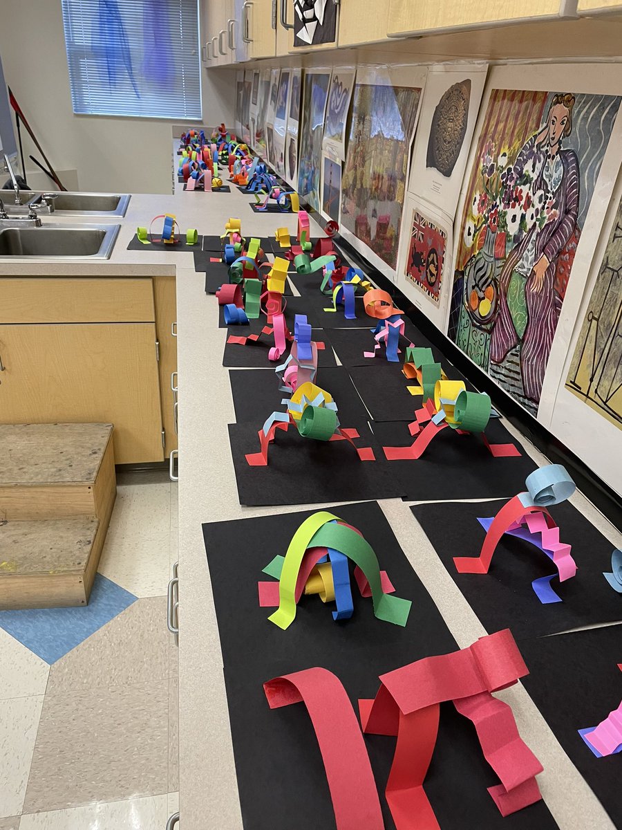Learning form, color, balance, and rhythm with paper sculptures! <a href="/PinecrestSOARS/">PinecrestSOARs</a>
